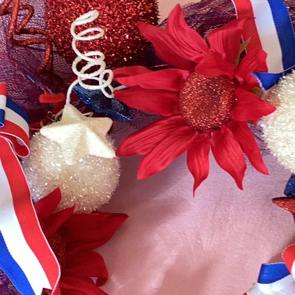 Patriotic 4th of July Themed Wreath